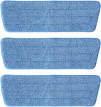 3 Pack Microfiber Mop Pads, Mop Replacement Pads Refills Floor Spray Mop Pads Wet Moping Pads Refill Reusable Pads Suitable for All Spray Mops Cleaning