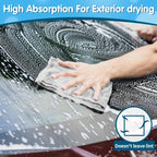 FIXSMITH Grey Microfiber Cleaning Cloth, Pack of 50, 16"X12" Cleaning Rags for Housekeeping and Kitchen, Reusable Shop Towels, Microfiber Towels for Cars, Lint Free, Scratch-Free, Highly Absorbent