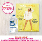 Quick Shine Multi Surface Floor Cleaner 64oz, Ready to Use-Streak Free-No Rinse, Use on Hardwood, Laminate, Luxury Vinyl Plank & Stone, Use in Spray Mops & Vac Mops, Safer Choice Cleaner