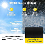 Akenow Wavy Iron Railing, 32.25 Inch Wave Arc Balusters (61 Pack) with Screws for Outdoor Stair Deck Porch