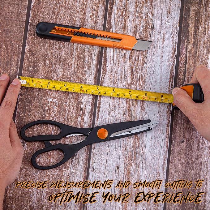 CARTMAN 39 Piece Tool Set General Household Hand Kit with Plastic Toolbox Storage Case Orange