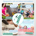 SOLL IPX9 Outdoor Power Strip Weatherproof, Surge Protector Power Strip with 3 Outlet and 3 USB Charging Ports(2 USB C), 5.18FT Extension Cord for Patio, Garden, Bathroom, Kitchen, Garage, Office