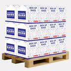 Premium White T-Shirt Cleaning Rags (600 lbs. Pallet 24x25 lbs. Box) – White Cotton Rags for Cleaning, Staining, Painting, Oil, Grease & Dust Removal – Shop Rags Bulk for Multipurpose use