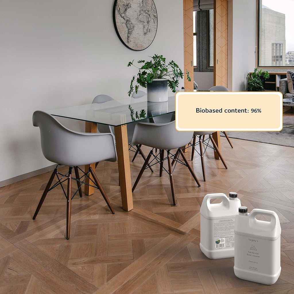 Begley's Hardwood Floor Cleaner Spray - Hard Wood Floor Cleaner for Mopping - Citrus Scent Hardwood Cleaner - 64 oz