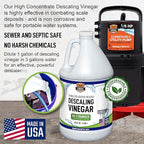 Chromex Tankless Water Heater Flush Kit with Concentrated Vinegar, Dilutes to 4 Gallons and 1/6HP Extra Strength Pump