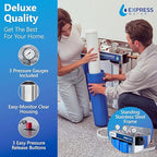 Express Water Whole House Water Filter System | IRON & MANGANESE | 3 Stage Full Home Filtration, Top-Tier Filters Removes Stains/Color on Glass-Ware, Fixtures, Laundry, Signf. Reduces Lead & Arsenic