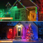 Solar Spot Lights Outdoor, Color Changing Spot Lights Outdoor 36 LEDs, Adjustable Solar Powered Multicoloured Spotlights Wall Lights for Garden Holiday Christmas Decorations-3 Pack (RGB)