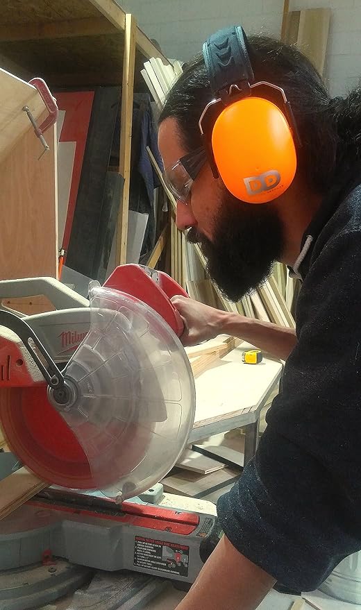 DECIBEL DEFENSE Professional Safety Ear Muffs 37dB NRR - The HIGHEST Rated & MOST COMFORTABLE Ear Protection For Shooting & Industrial Use - THE BEST HEARING PROTECTION GUARANTEED