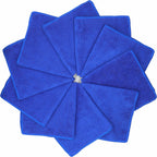 Microfiber Dish Cloths Fast Drying Kitchen Cleaning Cloth Dish Rags Dust Cloths Ultra Absorbent Lint Free Washcloths 12inch x 12inch 10 Pack Dark Blue