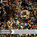 Sunlite 80704 LED C7 Holiday Decorative Bulb 0.4 Watts, E12 Candelabra Base, Faceted Christmas-Lights Nightlight, Yellow