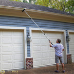 DOCA Scrub Brush Attachment for Long Handle Extension Pole - Outdoor Broom and Scrubbing Brush for House Floor, Deck, Patio, Car - Medium Brush