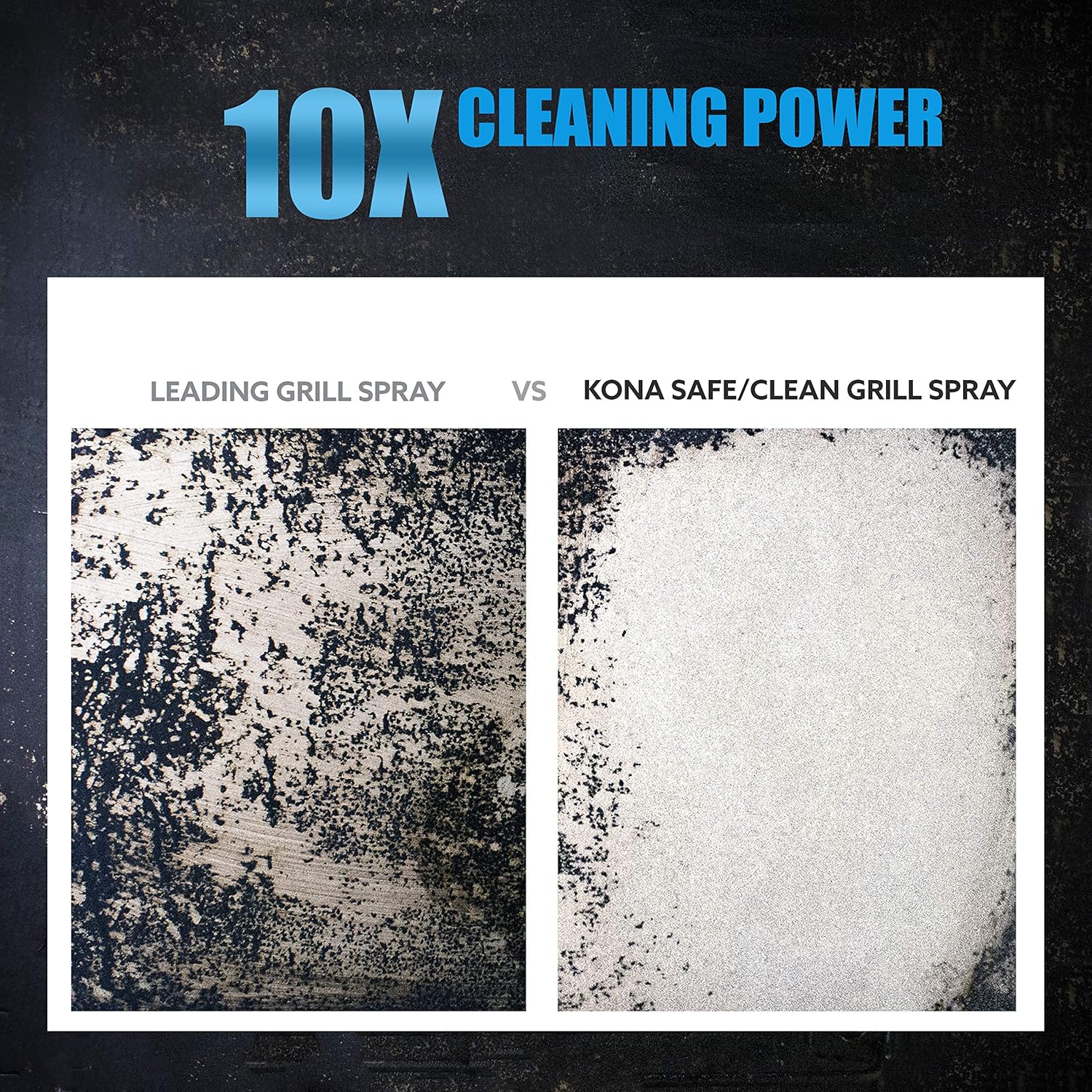 Kona Safe/Clean Grill Cleaner Spray [2-Pack] - Kitchen Degreaser Spray, Griddle Cleaner, Oven Cleaner, Heavy Duty, Non-Toxic, Fume Free & Eco-Friendly Outdoor Grill Degreaser, Biodegradable