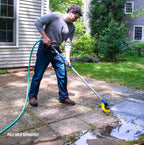 Unger Professional Hydropower Lock-On 10” Bi-Level Scrub Brush, Cleaning Supplies, Scrubber Tool, Compatible with Waterflow Poles, Use in Garage, Driveway, Deck, Concrete, Cement, & Brick(Pack of 12)