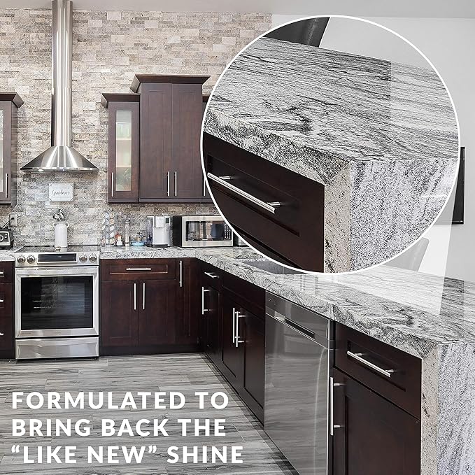 HOPE'S Perfect Countertop Cleaner and Polish 22-Ounce, Streak-Free Multi-Surface Cleaning Spray, Safe on Stone, Laminate, CORIAN, Granite, Quartz, Marble, Pack of 1